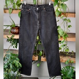 Vintage Levi's faded black Straight  Jeans